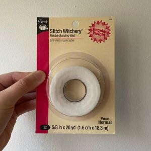 Dritz Stitch Witchery Regular Weight Fusible Bonding Web - White